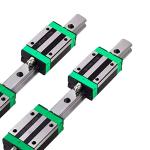 CNCYEAH Linear Guide Rail 2PCS HGR20 2000mm Linear Slide Rail Guide Rail 4PCS HGH20CA Square Block Bearings for DIY CNC Routers Kit Lathes Mills