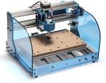 Genmitsu CNC MDF Spoilboard for 3018 CNC Routers, CNC Accessories 30 x 18 x 1.2cm (11-4/5''x 7''x 1/2''), M6 Holes (6mm)+ Genmitsu 10Pcs Nano Blue Coat End Mill CNC Router Bits, 0.8-3mm, 1/8" Shank