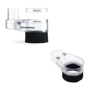 Genmitsu 65mm & 69mm CNC Dust Shoe + CNC Dust Shoe Replacement Base Bottom Cover with 32mm Long Nylon Brush