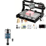 Genmitsu CNC 3018-PRO Router Kit Milling Engraving Machine + GS-775M 20000RPM 775 CNC Spindle Motor with ER11 Collet Set