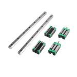 HGR20 HGR15 CNC Square Guide Linear Rail 2PCS Any Length + 4PCS HGH15CA / HGH20CA Slide Block Carriage for CNC Router Engraving(2Rail 4HGH15CA,800mm)
