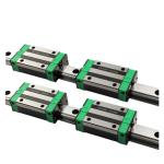 HGR20 HGR15 CNC Square Guide Linear Rail 2PCS Any Length + 4PCS HGH15CA / HGH20CA Slide Block Carriage for CNC Router Engraving(2Rail 4HGH15CA,800mm)