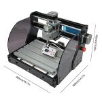 3018-PROVer Desktop CNC Router Machine CNC Engraving DIY Router Kit Carving PCB Milling Cutting Machine Engraving Area: 300 x 180 x 45mm