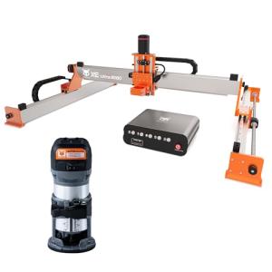 FoxAlien XE-Ultra 8080 CNC Router + FA710 Trimmer Router for Wood Aluminum Brass Cutting Engraving