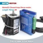 『US』Nema 23 Closed Loop Servo Motor Driver 2N.m 57x76mm DC24-50V CNC Router Kit