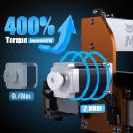 FoxAlien Masuter Pro CNC Router Machine + NEMA23 Stepper Motors Upgrade Kit & Upgraded Aluminum Plates Kit