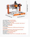 VEVOR 3018-PRO MAX CNC Router Kit – 500W, 3-Axis, 300x180x80mm