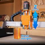 FoxAlien Masuter 3S Desktop CNC Router Machine and 1.5kW VFD Spindle Upgrade Kit for Wood Metal Cutting