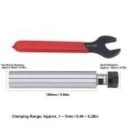 ER11 Collet Chuck ER11 Router Collet Arbor Adapter Straight Shank Tool Holder for CNC Milling Tools Lathe Replacement Accessories with Wrench C20-ER11A-100L