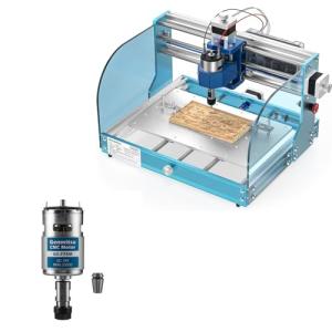 Genmitsu 3018-PROVer V2 CNC Milling Machine for Beginner + GS-775M 20000RPM 775 CNC Spindle Motor with 5mm ER11 Collet Set