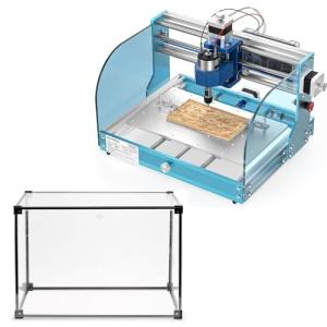 Genmitsu 3018-PROVer V2 CNC Milling Machine for Beginner + KABA Lite Enclosure PETG Box Kit, 450 x 390 x 300 mm
