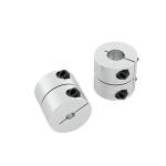 D20L20 Rigid Coupling Shaft Rod Lead Screw Coupler Bore 5mm 8mm Section CNC Stepper Motor Router Machine 3D Printer Accessories(8mm to 8mm)