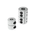 D20L20 Rigid Coupling Shaft Rod Lead Screw Coupler Bore 5mm 8mm Section CNC Stepper Motor Router Machine 3D Printer Accessories(8mm to 8mm)