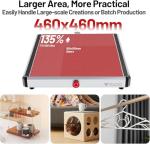 Twotrees TTC450 Ultra CNC Router Desktop CNC Router 465x465mm Large Work Area, 500W Spindle 3.5-inch Touch Screen, All-Metal 3-Axis Engraving Machine for Wood, Acrylic, MDF, Aluminum, Plastic