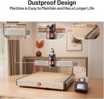 Twotrees TTC450 Ultra CNC Router Desktop CNC Router 465x465mm Large Work Area, 500W Spindle 3.5-inch Touch Screen, All-Metal 3-Axis Engraving Machine for Wood, Acrylic, MDF, Aluminum, Plastic