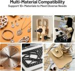 Twotrees TTC450 Ultra CNC Router Desktop CNC Router 465x465mm Large Work Area, 500W Spindle 3.5-inch Touch Screen, All-Metal 3-Axis Engraving Machine for Wood, Acrylic, MDF, Aluminum, Plastic