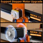 FoxAlien Masuter 3 CNC Router Machine for Woodworking Carving + NEMA23 Stepper Motors Upgrade Kit