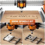 WIZMAKER Artsian 01 CNC Router Machine, Spindle Motor 500W, Aluminum, Brass, Wood, Plastic, PCB Professional Desktop CNC Engraver