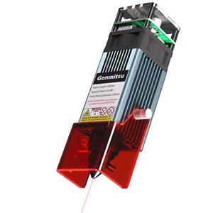Genmitsu 10W Compressed Spot Laser Module with Air Assist Nozzle, 0.08mm*0.05mm Laser Spot, for 3020-PRO Ultra, 3030-PROVer MAX, 4040-PRO, 4040-PRO MAX, PROVerXL 4030 V2, PROVerXL 6050 Plus CNC Router