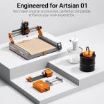 WIZMAKER Artsian 01 CNC Router Machine, Spindle Motor 500W, Aluminum, Brass, Wood, Plastic, PCB Professional Desktop CNC Engraver