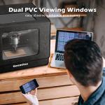 SainSmart Genmitsu 3018-PROVer V2 CNC Router Machine for Beginner + KABA Fold CNC Enclosure, Noise Reduction, Dustproof, Foldable, with Side Toolbar