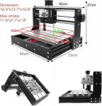 CNCTOPBAOS Upgrade CNC 3018-PRO 3 Axis DIY Mini CNC Router Kit with GRBL Remote Control Offline Controller PVC PCB Acrylic Plastic Wood Cutting Engraving Carving Milling Machine