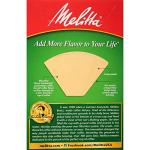 Melitta #4 Natural Brown Coffee Filters, 200 Pack