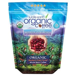 Subtle Earth Organic Honduran Whole Bean Coffee 907g