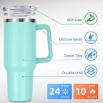 40 oz Stainless Steel Travel Coffee Tumbler