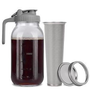 Cold Brew Mason Jar Coffee Maker - 64 oz