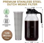 JavaSun Cold Brew Coffee Maker with Stainless Steel Filter