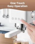 AMZCHEF 20 Bar Compact Espresso Machine with Frother