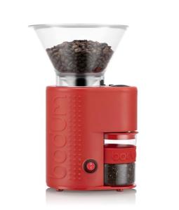 Bodum Bistro Red Electric Burr Coffee Grinder