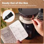 Onyx Black Burr Coffee Grinder with Scale