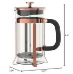 QUQIYSO 21oz Stainless Steel French Press Coffee Maker