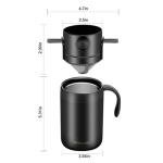 TacoMynxify Insulated Travel Coffee Mug with Filter