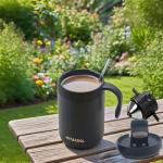 TacoMynxify Insulated Travel Coffee Mug with Filter