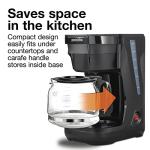 Proctor Silex 12-Cup Drip Coffee Maker, Black/Silver