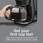 Proctor Silex 12-Cup Drip Coffee Maker, Black/Silver