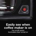 Proctor Silex 12-Cup Drip Coffee Maker, Black/Silver