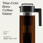 Takeya Deluxe Cold Brew Coffee Maker, 2 Quart