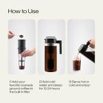 Takeya Deluxe Cold Brew Coffee Maker, 2 Quart