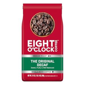 Eight O'Clock Original Decaf Medium Roast Whole Bean