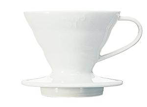 Hario V60 White Ceramic Pour Over Coffee Dripper