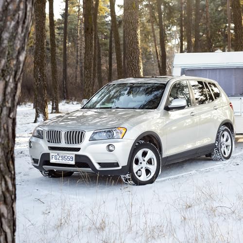 Ohuhu 2-Pack Slim Stainless Steel License Plate Frames