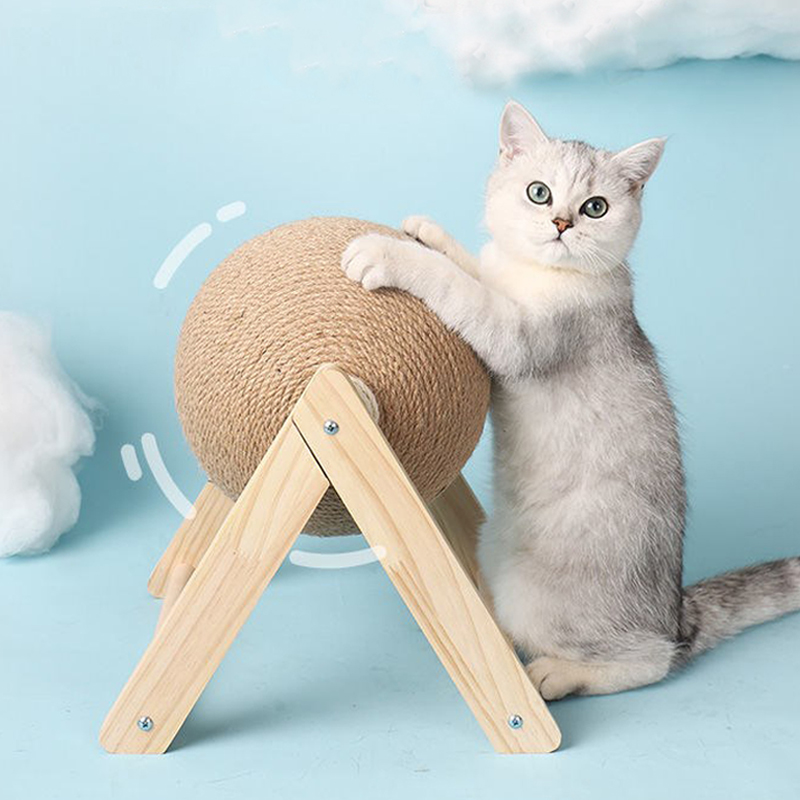 Sisal Rope Ball Scratching Toy for Cats