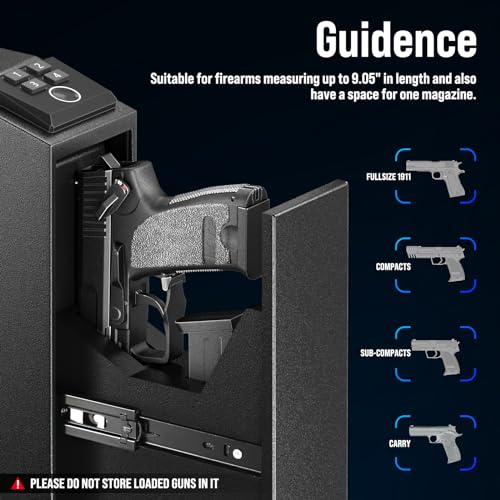 Biometric Handgun Safe with Quick Access Options