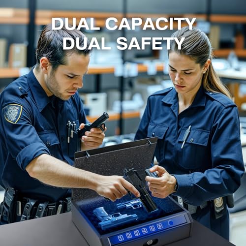 ADIMO Biometric Gun Safe with Quick Access Options