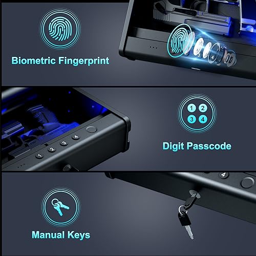 PINEWORLD Biometric Gun Safe for Handguns and Pistols