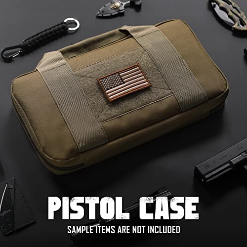 LIVANS Padded Tactical Double Pistol Case